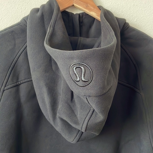 NWT Lululemon Scuba Oversized 1/2 Zip Hoodie Black Size M/L - Picture 4 of 11
